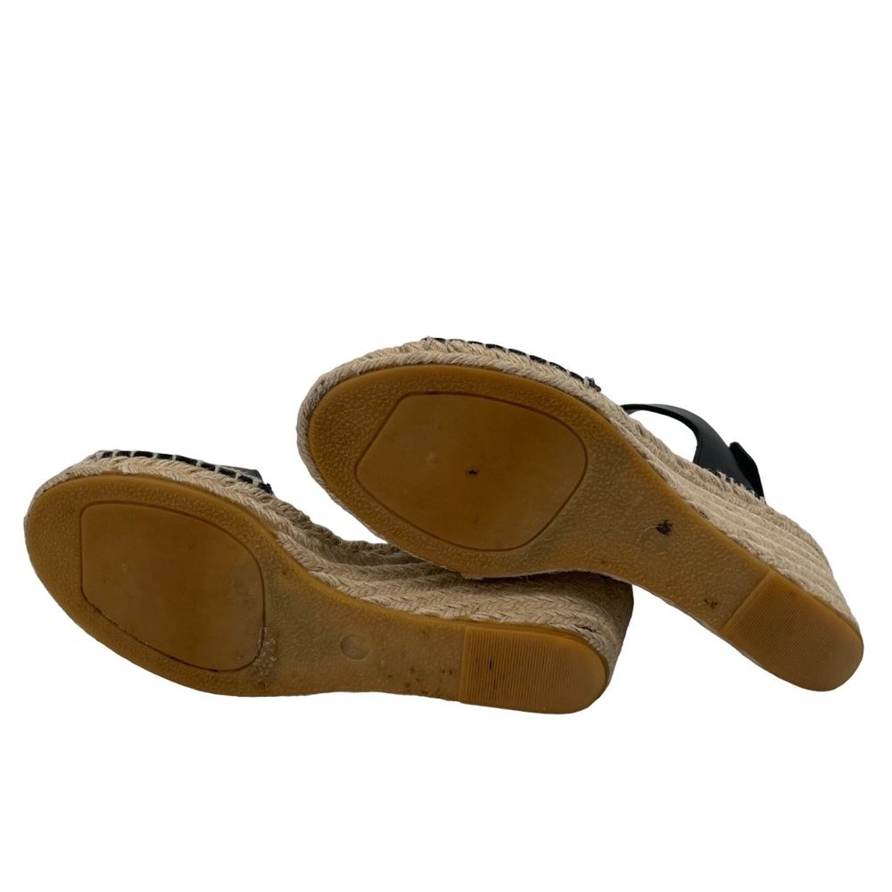 Vince Size 9 Sophie Espadrille Wedge Leather Sandals 3" Heels Women's Open Toe - Picture 7 of 7